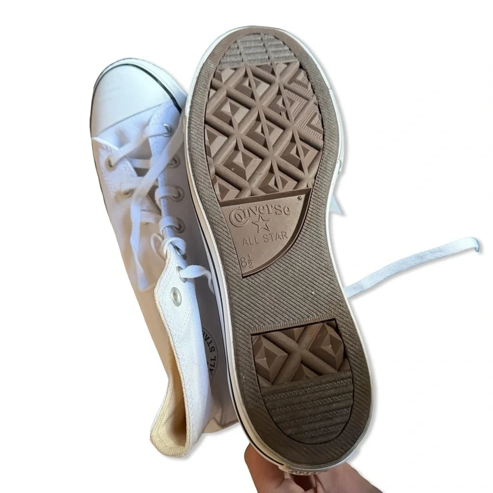 Converse All Star Chuck Taylor Lift Hi White Tops sneakers shoes Revolve 10.5